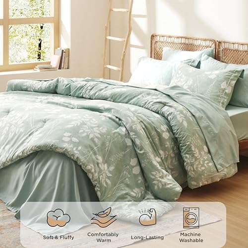 Floral Sage Green Bed in a Bag