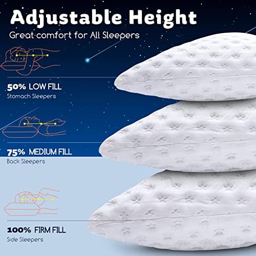 Cooling Memory Foam Pillow for Side Sleepers Curve Relief