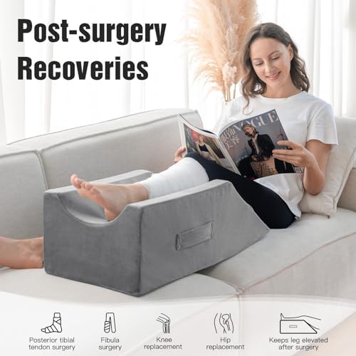 LightEase Memory Foam Leg Elevation Pillow