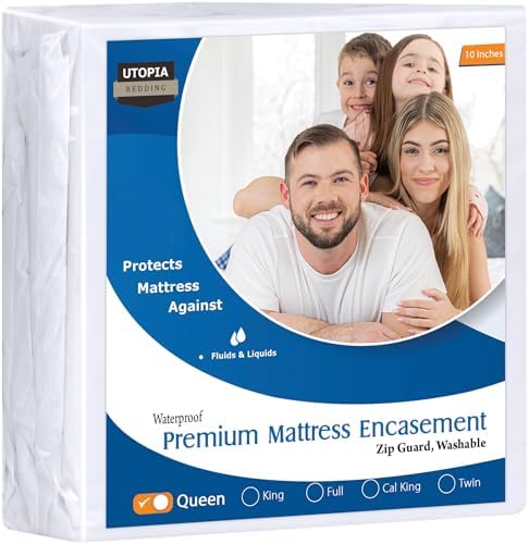 Utopia Bedding Premium Waterproof Mattress Protector Queen Size
