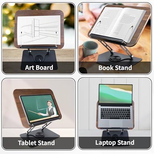 Universal 360 Swivel Book Stand for Reading Cooking or Home Use