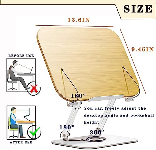 Book Stand for Reading Hands-Free