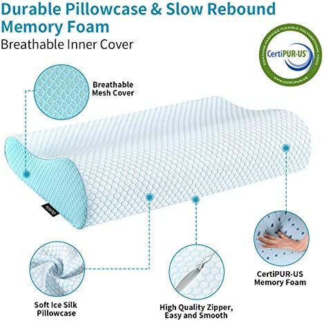 Memory Foam Neck Pillow for Ergonomic Support