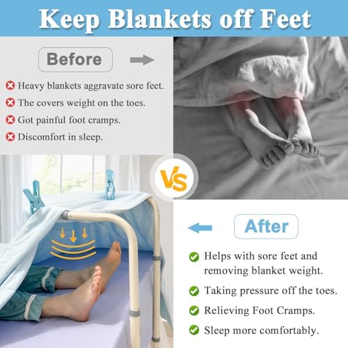 Zelen Blanket Lifter for Feet - elevate your sleep experience