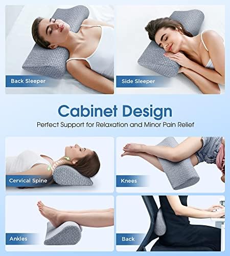 Ergonomic Memory Foam Pillow Neck Pain Relief Sleep