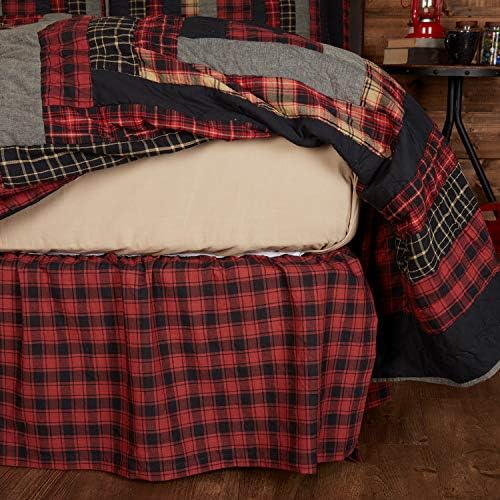Sturdy Rustic Country King Bed Skirt