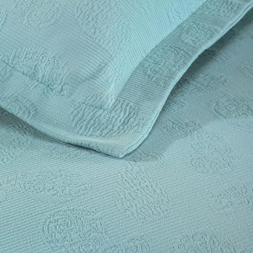 Aqua Full Paisley Bedding Set