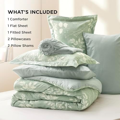 Floral Sage Green Bed in a Bag