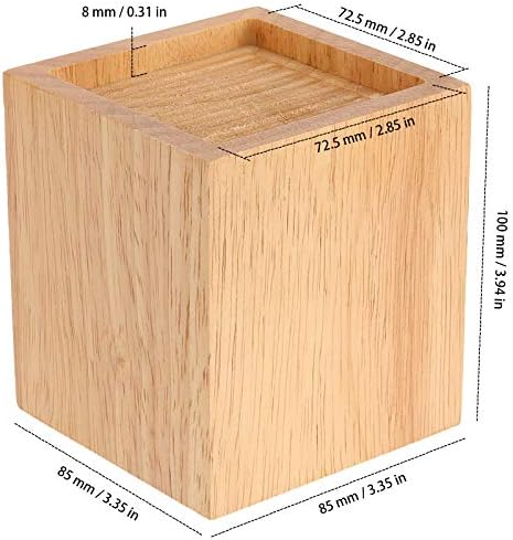 4-Pack 3-Inch Natural Wood Bed Risers
