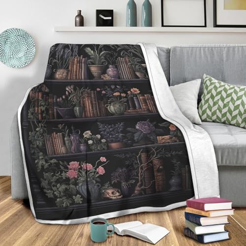 Gearpenguin - Dark Academia Inspired Blanket for Book Lovers