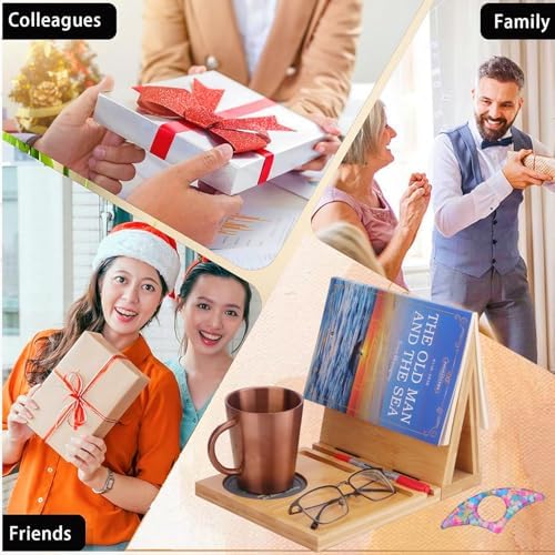 Bamboo Triangle Bookmark with Drink Holder Perfect for Reading in the USA