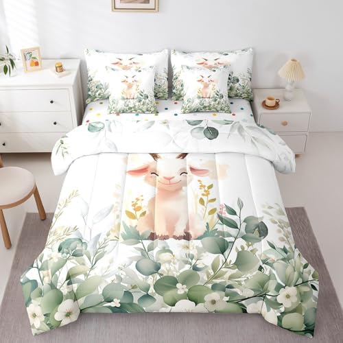Erosebird Full-Kawaii Animal Bedding Set for Girls