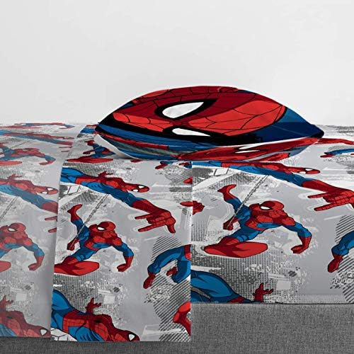 Marvel Spiderman Burst Twin Bed Set Twin Comforter Sheet Set