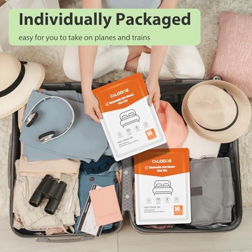 2-Pack Disposable Bed Sheet Set Fits King Size Beds