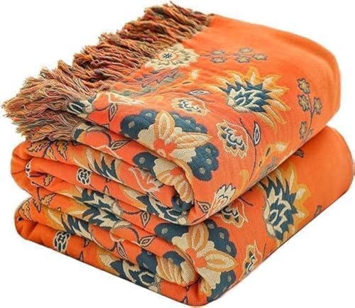 Warm Cozy 100 Cotton Soft Blanket - Rustic Farmhouse Style 8090