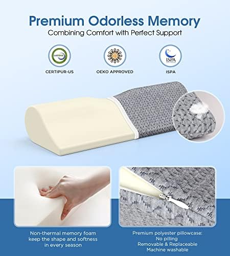Ergonomic Memory Foam Pillow Neck Pain Relief Sleep