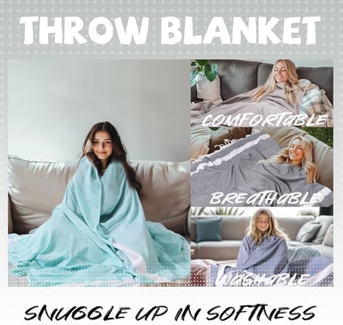 Genovega Breathable Cooling Queen Bedspread Blanket