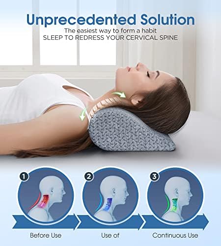 Ergonomic Memory Foam Pillow Neck Pain Relief Sleep