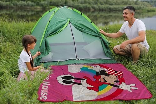 Sunny Side Up Disney Minnie Mouse Plush Travel Throw Blanket 40x50 inches
