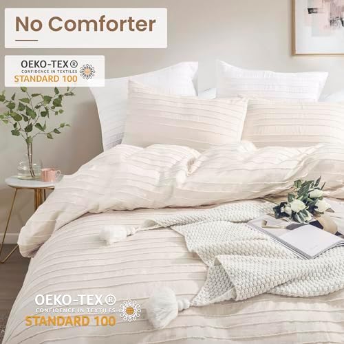 NexHome Pro Duvet Cover Set Boho Style Light Khaki