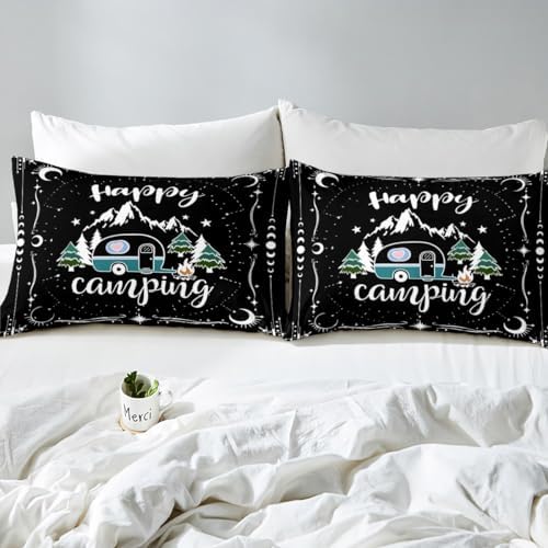 Erosebird Happy Camping Duvet Cover Set