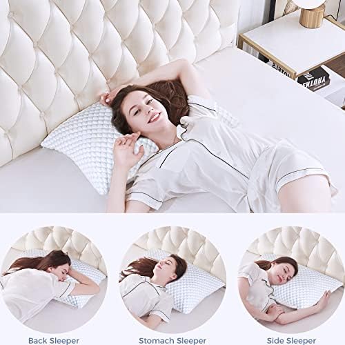 Cooling Memory Foam Pillow Queen Set