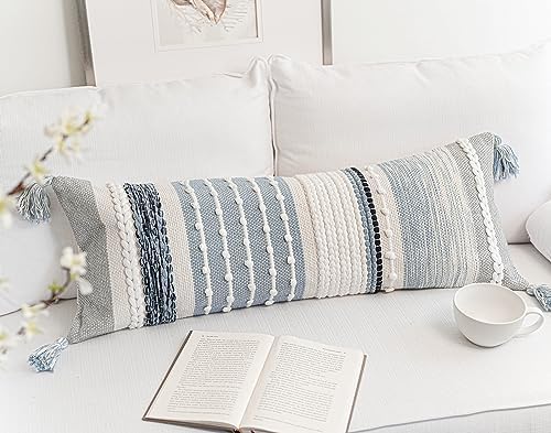 Coastal Blue Decorative Lumbar Pillow Cover