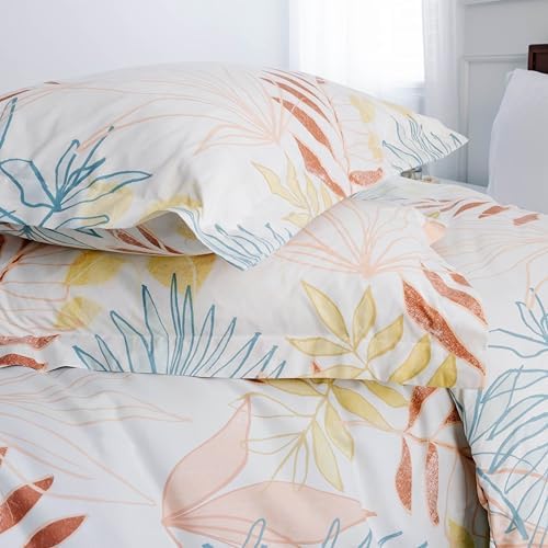 Southshore Fine Living Tropic Leaf Premium Duvet Cover Set KingCalif King