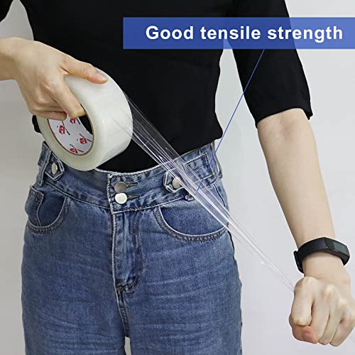 BOMEI PACK 3 Roll Clear Tape with Dispenser Heavy Duty Packaging Shipping Solution