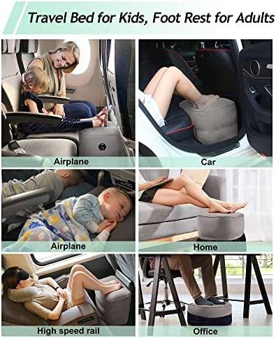 Adjustable 3-Layer Inflatable Foot Rest Pillow