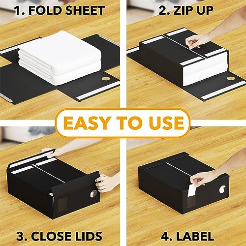 SpaceAid Folding Bed Sheet Organizers