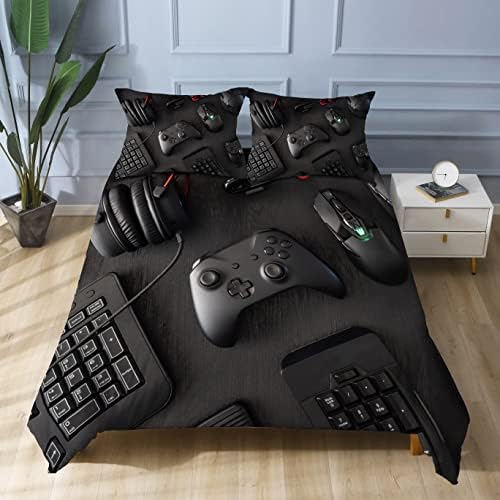 Jekeno Game Handle Queen Duvet Cover Set