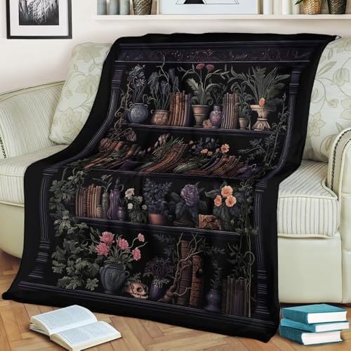 Gearpenguin - Dark Academia Inspired Blanket for Book Lovers