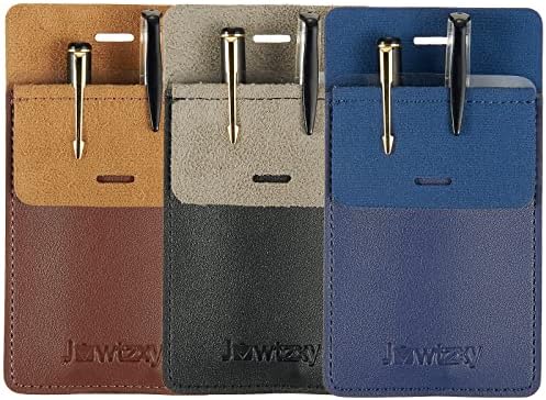 3-Piece Leather Pen Protector Pouch for Men - Pennies and Notes