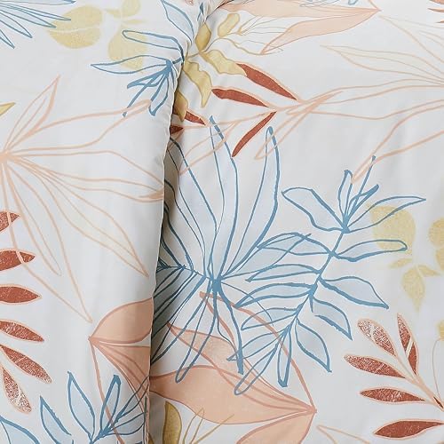 Southshore Fine Living Tropic Leaf Premium Duvet Cover Set KingCalif King