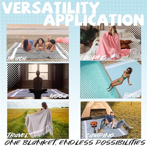 Genovega Breathable Cooling Queen Bedspread Blanket