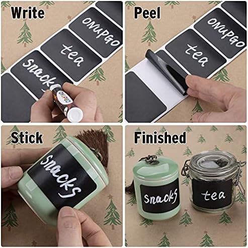 180-Piece Chalkboard Labels Eco-Friendly Reusable for Pantry Craft More