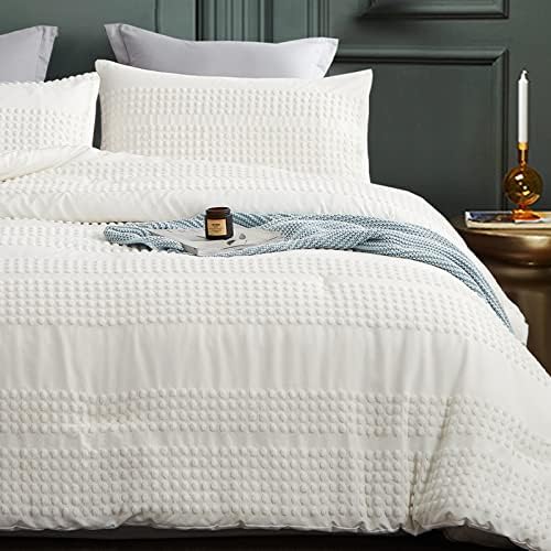 Cupocupa Queen Comforter Set Stylish Boho Farmhouse Bedding for All Seasons