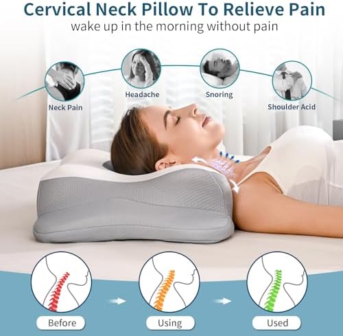 Discover Pain-Free Sleep with HAMYODO Cervical Neck Pillow