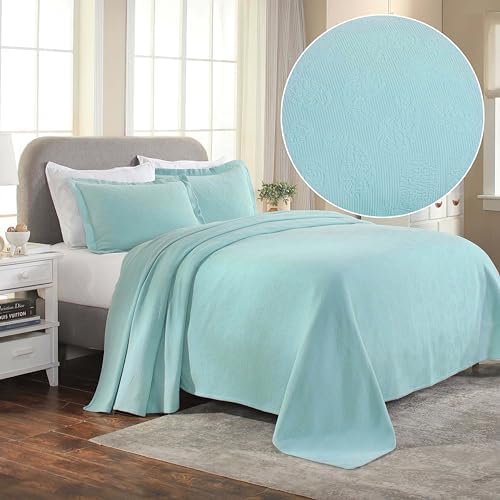 Aqua Full Paisley Bedding Set