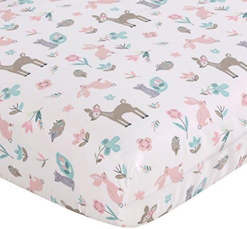Olive wood nursery Levtx Baby Fitted Sheet woodland theme 100 easy