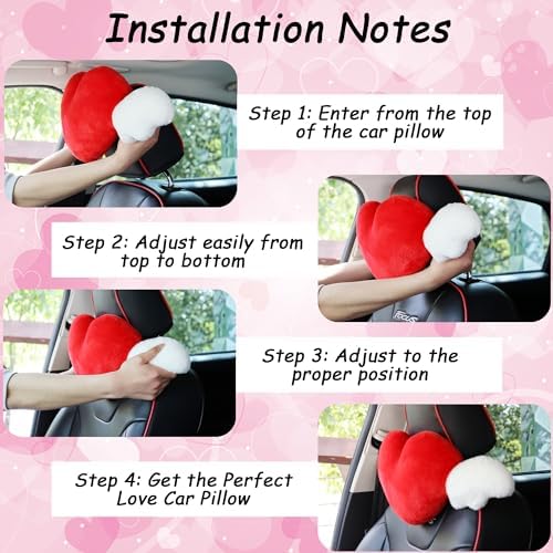 Perfect Car Heart Pillow for Neck Support Style