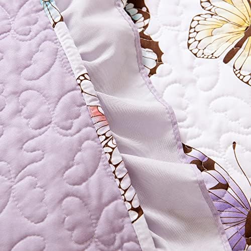 Lush Decor Flutter Butterfly Throw Blanket 50x60 inches Lilac Design