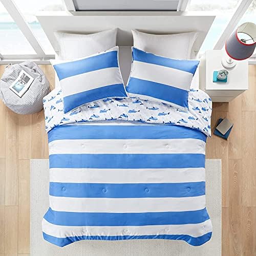 Exclusive - Fun Adorable Dolphin Reversible Bedding for Kids