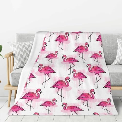 Flamingo Flannel Blanket Premium Anti-Pilling Soft Lightweight