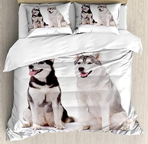 Durable Duvet Cover Set for Alaskan Malamutes