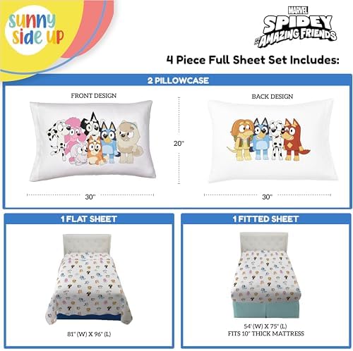 Bluey Friends Full Sheet Set