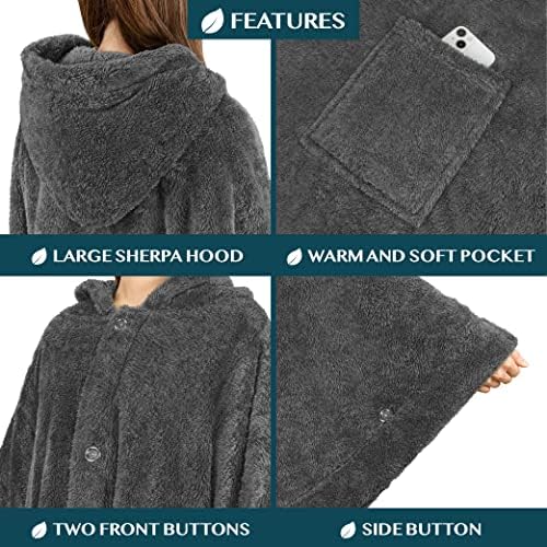 PAVILIA Angel Wrap Hooded Blanket Poncho