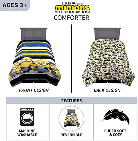 Franco Kids Bedding - Reversible Minions Comforter