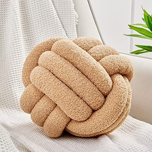 Uvvyui Knot Pillow Ball 11-Inch Khaki